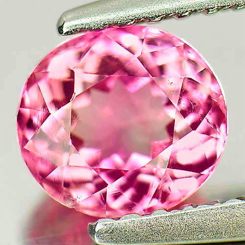 Pink Tourmaline 0.88 Ct. Oval 6.2 x 5.6mm. Natural Unheated Gemstone Nigeria