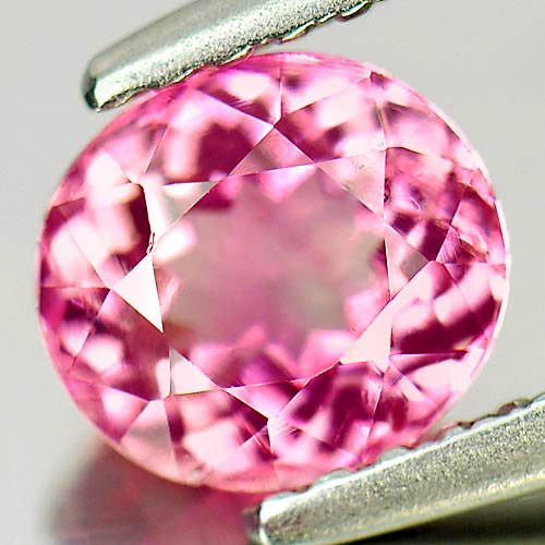 Pink Tourmaline 0.88 Ct. Oval 6.2 x 5.6mm. Natural Unheated Gemstone Nigeria