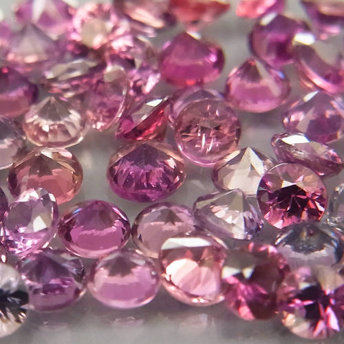 Sapphire 1Pcs/0.06Ct Round Diamond Cut 2.2mm.Beautiful Color!