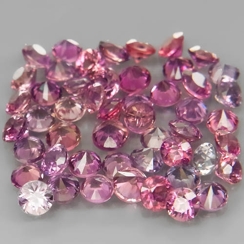 Sapphire 1Pcs/0.06Ct Round Diamond Cut 2.2mm.Beautiful Color!