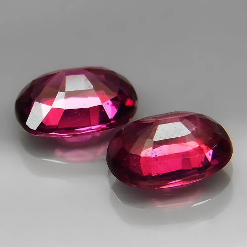 Pink Purple Rhodolite Garnet 3.55Ct Oval 8.5x6.5mm.PAIR!