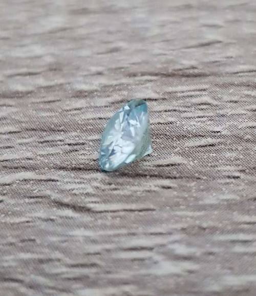 0.77ct MOISSANITE VVS1 BLUE COLOR 1Pcs  LOOSE