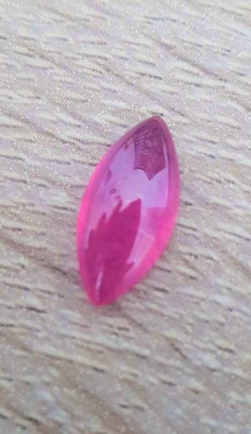 3.35Ct. Ruby Marquise Cabochon Top Pinkish Red