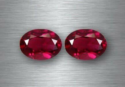 7x5 MM STUNNING RARE GEM 100% NATURAL RASPBERRY PINK RHODOLITE GARNET 2 PIECES