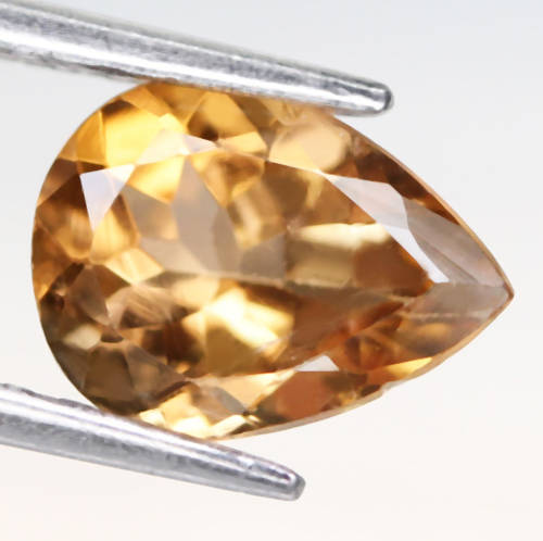 1.34Ct. Tourmaline Natural Pear Golden Yellow Good Color Attractive! Nigeria