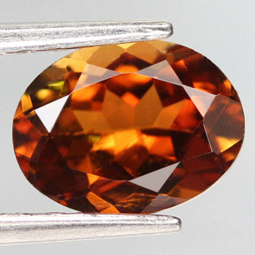 1.30Ct. Tourmaline Natural Oval Golden Yellow Good Color Attractive!