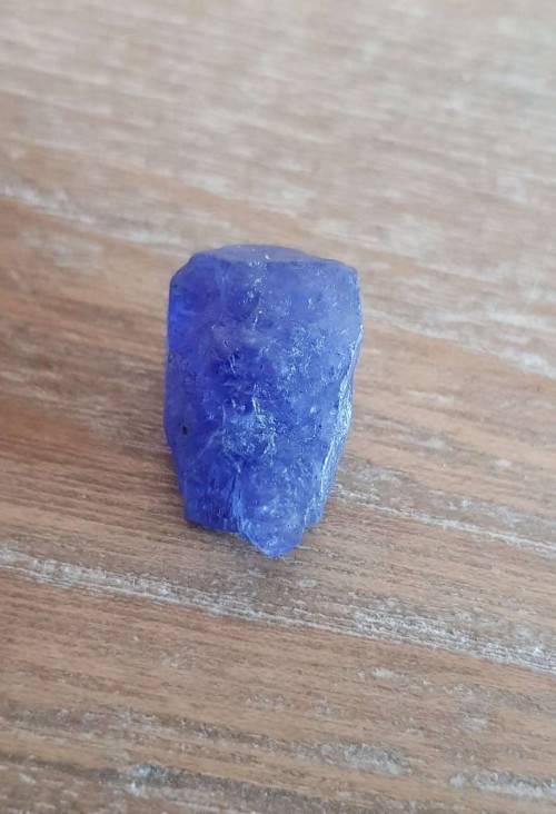 TANZANITE 28.78Cts. NATURAL VIOLET BLUE SPECIMEN ROUGH