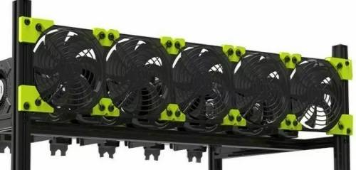 Fan Bracket GPU Veddha Mining Rig Fan Clips Mounting support 120mm Fans Packs
