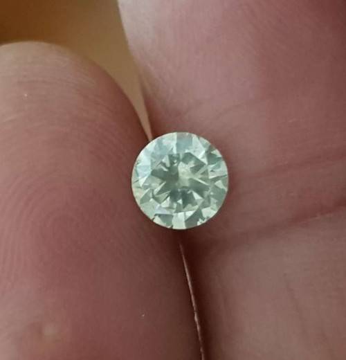 "CERTIFIED" Diamond  1.02Cts  Light Yellow Round Natural Diamond