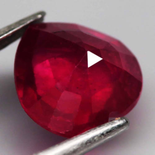 2.53 Ct. Ruby  Heart Facet Top Blood Red Captivating Madagascar