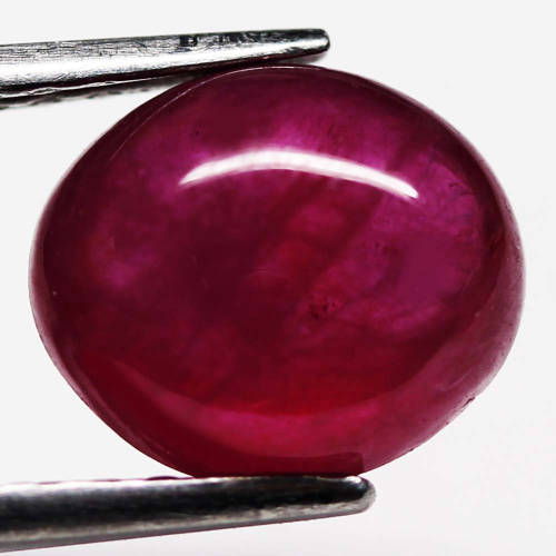3.72 Ct. Ruby Natural Oval Cabochon Pinkish