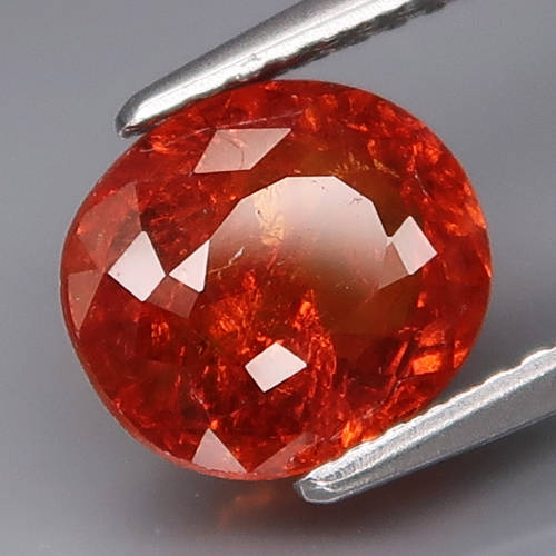 2.90Ct. Fire Mandarin Orange Spessartite Garnet Best Color! Natural Namibian