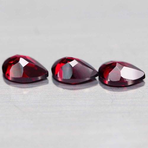 1.40Ct. Spessartine Pear Red Garnet  Sparkling Untreated Natural