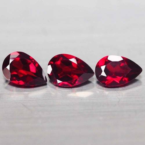 1.40Ct. Spessartine Pear Red Garnet  Sparkling Untreated Natural