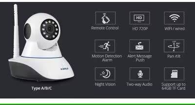 KERUI 720P 1080P HD Wifi Wireless Home Security IP Camera Security Network CCTV Surveillance Camera
