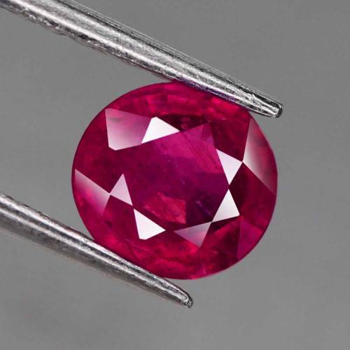 1.78Ct. Ruby  Round Facet Red Sparkling & Good Colour! Madagascar