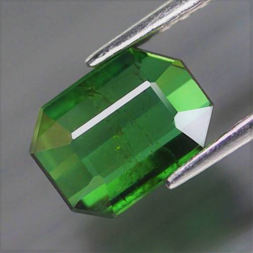 1.91Ct. Tourmaline Green  Emerald Cut Nigeria Natural