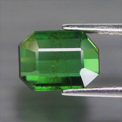 1.91Ct. Tourmaline Green  Emerald Cut Nigeria Natural