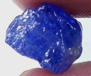 TANZANITE 12.60Cts.ROUGH NATURAL VIOLET BLUE SPECIMEN
