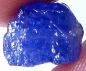 TANZANITE 12.60Cts.ROUGH NATURAL VIOLET BLUE SPECIMEN