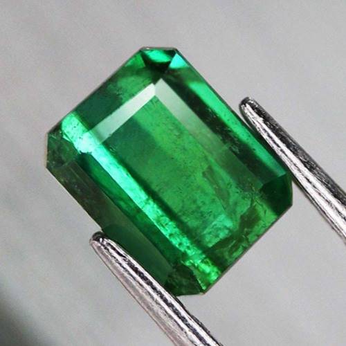 1.61Ct. Green Tourmaline Emerald Cut Nigeria Natural