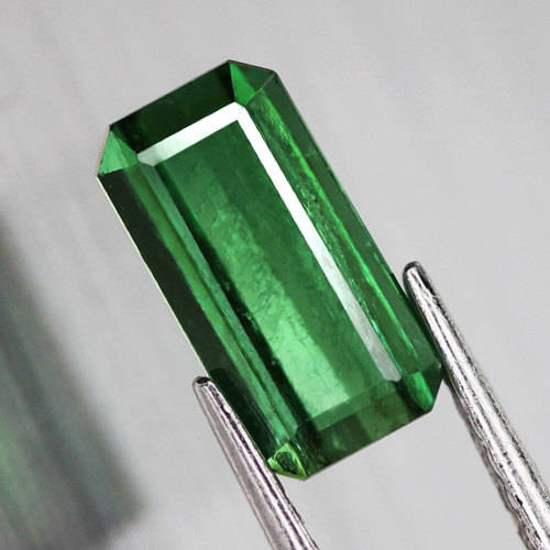3.10Ct. Green Tourmaline Emerald Cut Nigeria Natural