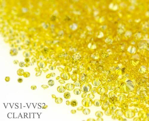Diamond **CERTIFIED** Round Fancy Yellow 1.8mm  VVS1 Loose Natural