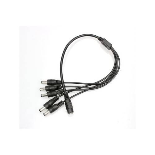 CCTV Power Connector 5 Pieces 5 Way Splitter Cord