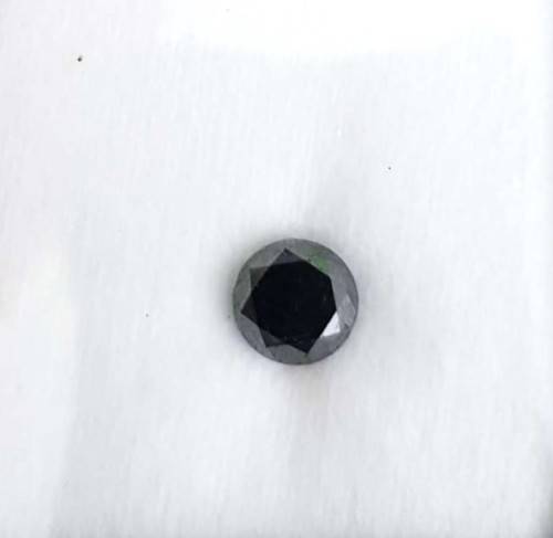 2.28Ct Diamond Jet Black Round **Certified** Loose Natural