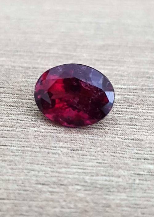 1.30Ct. Tourmaline Rubellite  Oval Natural  Precious Gem
