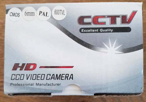 Pinhole Camera 600TVL 6mm Colour