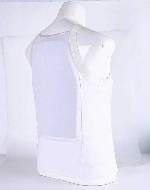 Bulletproof Concealable Body Armor Ultra Thin made with Kevlar T-shirt NIJ IIIA