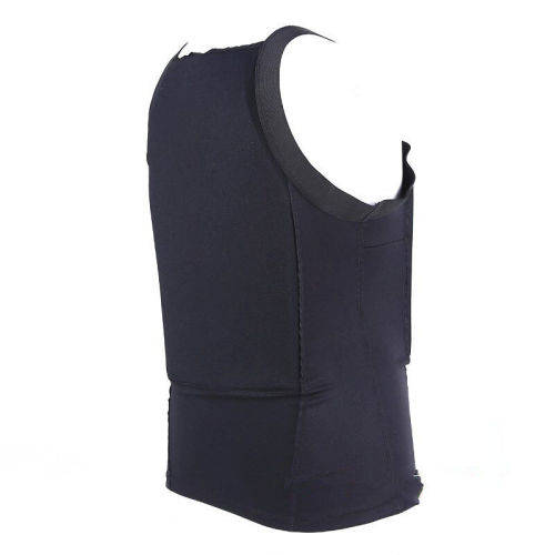Bulletproof Concealable Body Armor Ultra Thin made with Kevlar T-shirt NIJ IIIA