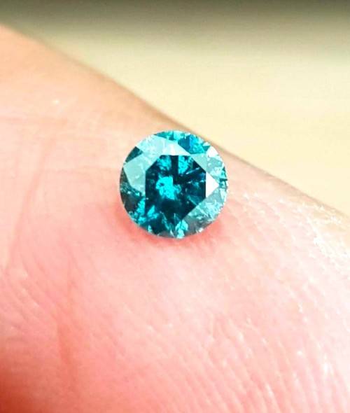 0.31Cts Diamond Fancy Blue Natural Loose