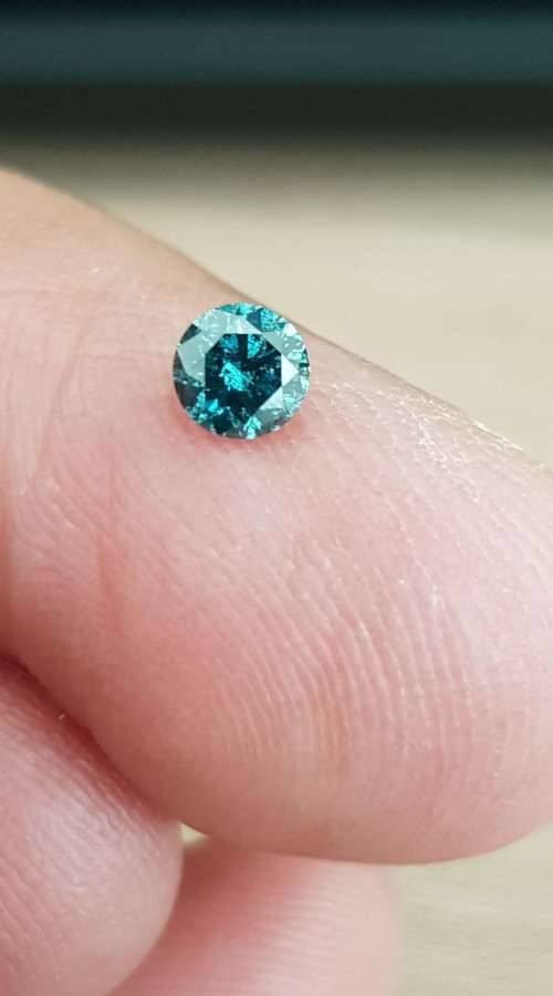 0.31Cts Diamond Fancy Blue Natural Loose
