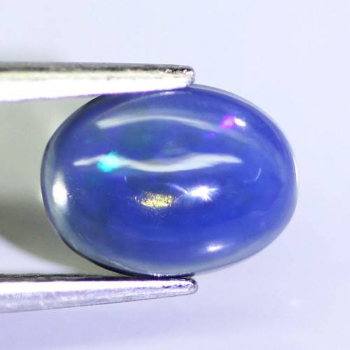 0.75Ct. Natural Opal Cabochon Best Multi Colours Glittering Rainbow 3D! Ethiopian