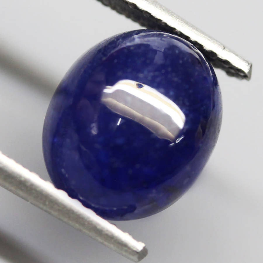 5Ct.  Sapphire Cornflower Blue Oval Cabochon Natural