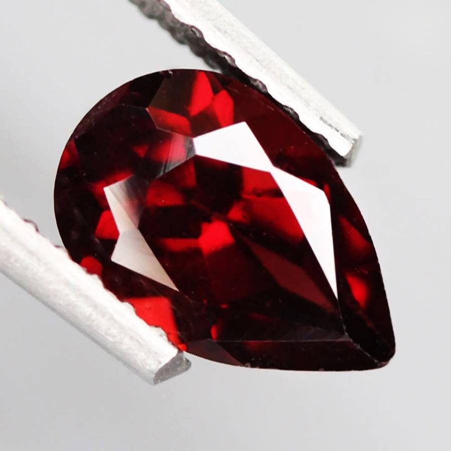 1.14Ct.  Spessartine Garnet Red Pear Namibia Good Quality & Good Sparkling Natural