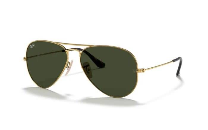 Ray-Ban Classic Aviator Sunglasses  RB3025 Gold/Green Lense