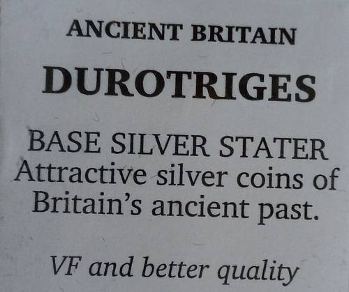 Durotriges Silver Stater (c. 45-40 BC).