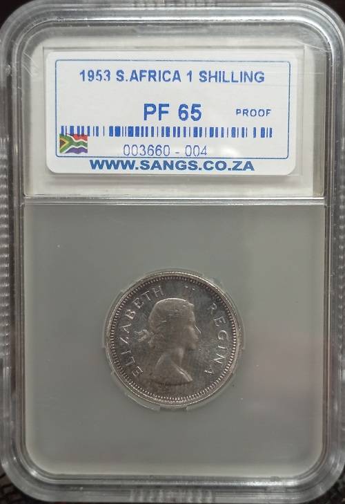 1953 Shilling Sangs PF65