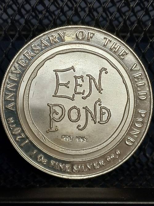 120 th Anniversary of the veld pond one Oz silver medallion. Please read description!!!