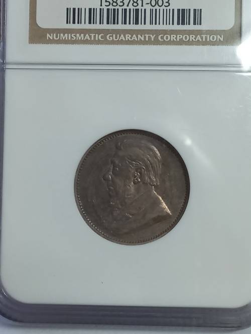 1896 ZAR Shilling NGC XF45