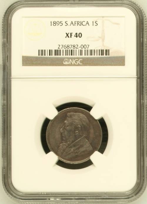 1895 ZAR Shillings NGC XF40