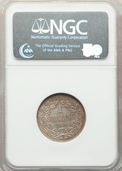 1896 ZAR Shilling NGC XF45
