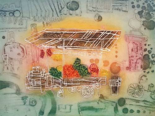Shoichi Hasegawa - Abstract - Etching & aquatint - Magnificent! Limited edition! Bid now!