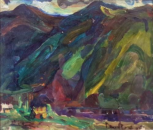 Adriaan Boshoff - Abstract landscape Nr1 - Investment art at its very finest!! Bid now!!