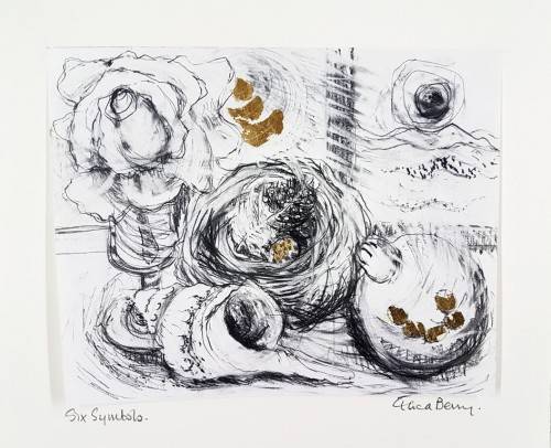 Erica Berry - Six symbols - Limited edition Litho offset, hand coloured - Investment art! Bid now!