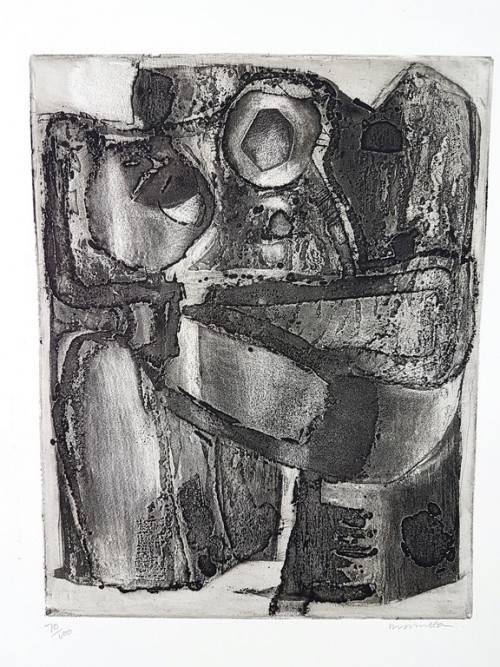 Margaret McKean - Abstract form - Limited edition etching - Investment art! Bid now!