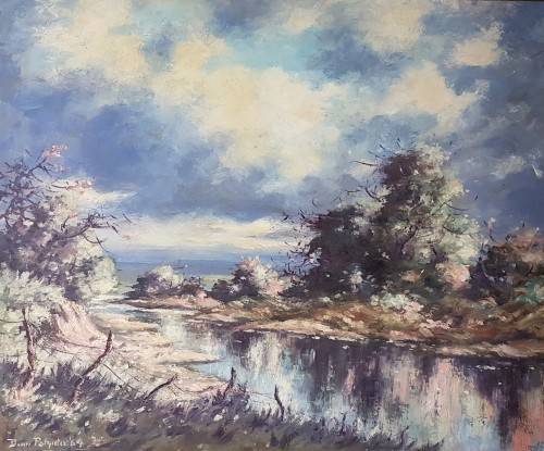 Benn Potgieter - Landscape with approaching storm! - A stunning painting!! Bid now!!